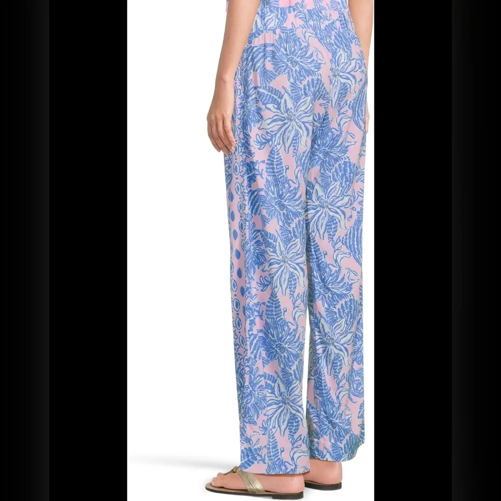 Lilly Pulitzer Bal Harbour Stretch Palazzo Pants – Conch Shell Pink - Picture 4 of 5